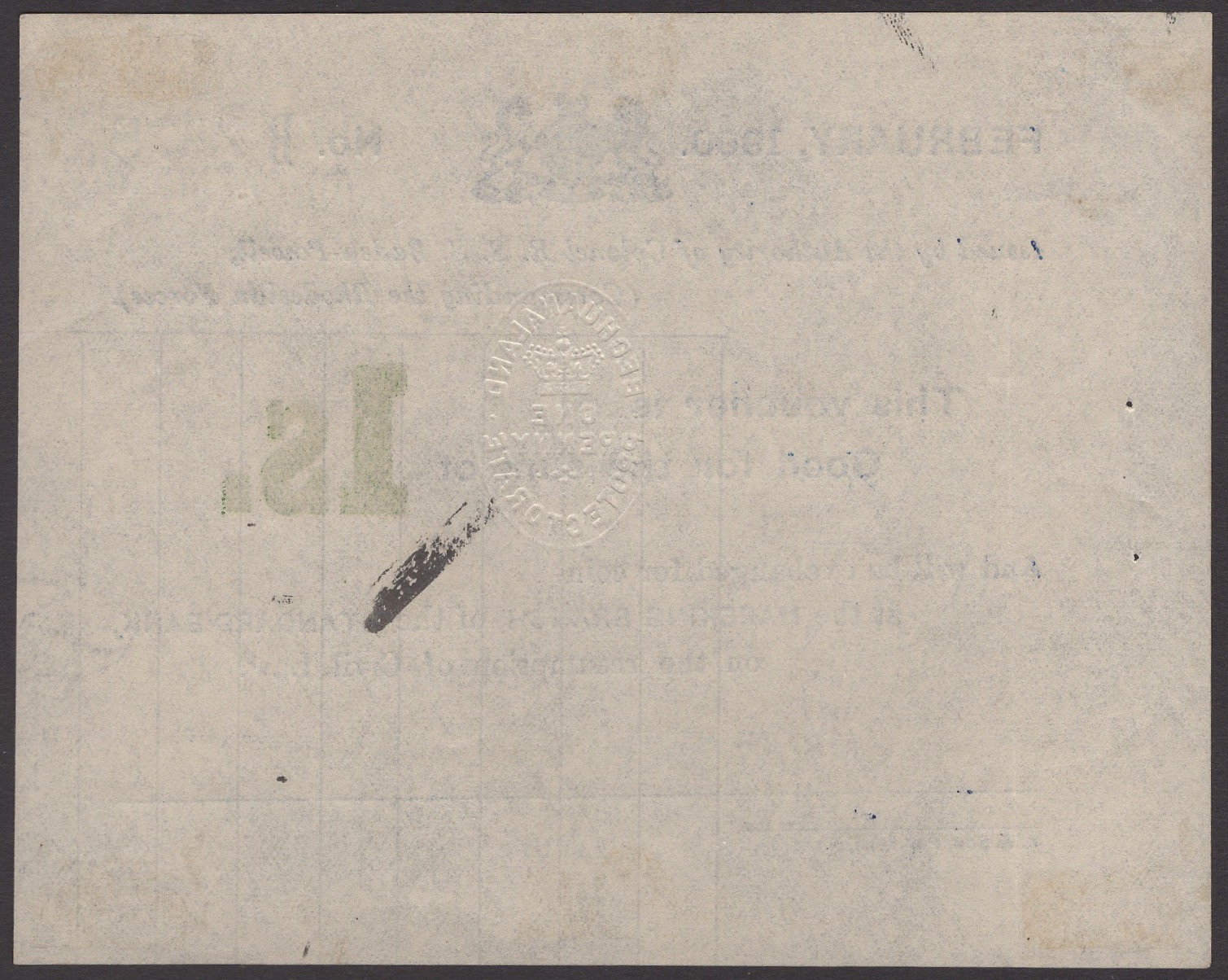 Siege of Mafeking, 1 Shilling, February 1900, serial number B7878, one dot omitted from... - Bild 2 aus 2