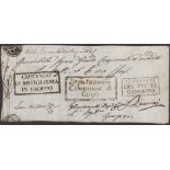 Siege of Osoppo, 6 Lire, ND (1848), serial number 634, several manuscript signatures,...