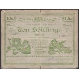 Siege of Mafeking, 10 Shillings, March 1900, serial number 1519, 'Commaning' misspelled,...