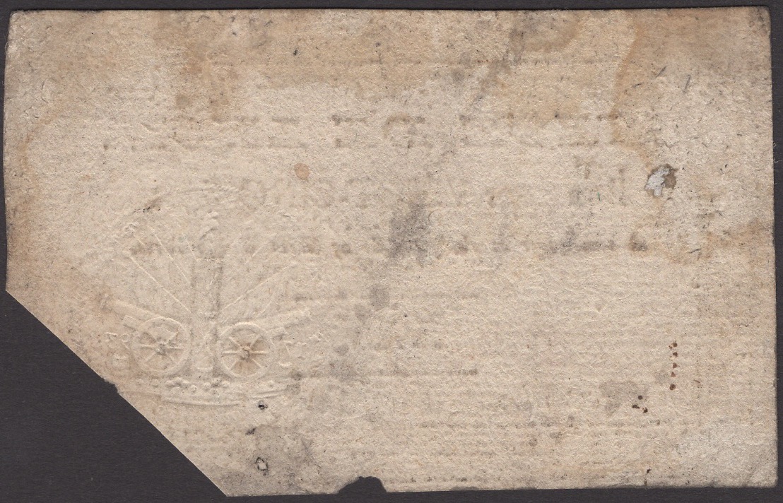 Siege of Lyon, 25 Sous, ND (1793), manuscript signature at left, low right corner cut off,... - Bild 2 aus 2