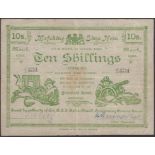 Siege of Mafeking, 10 Shillings, March 1900, serial number 1431, 'Commaning' misspelled,...