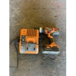 18v AEG drill with battery and charger. Battery is weak