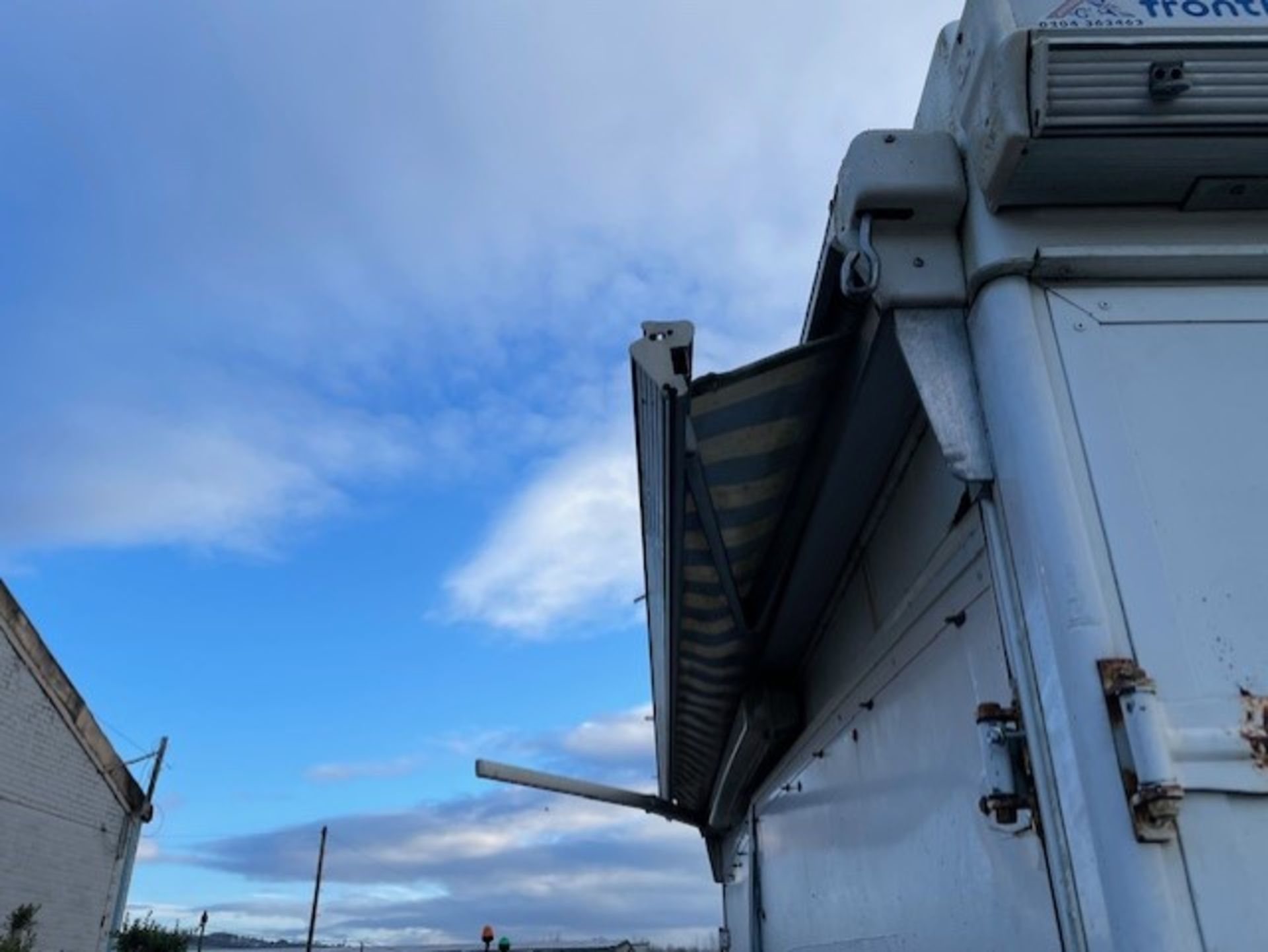 Trailer that was used for shows come complete with three awnings tows lights but needs a tad - Image 8 of 9