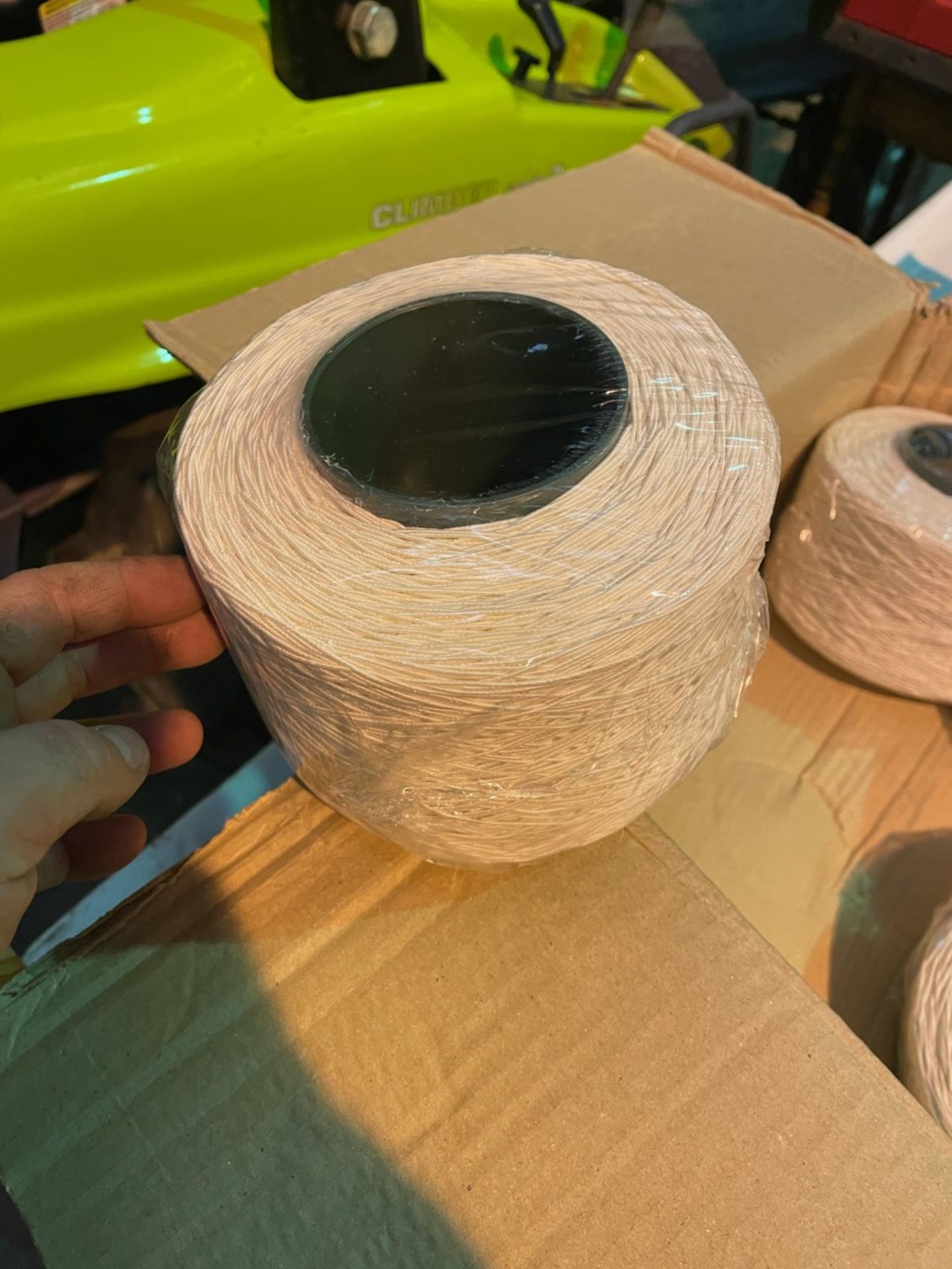 1 new box of white string rolls. 12 rolls in total - Image 2 of 2