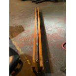 2x Orange racking beams. 2700mm in length. Good condition all connections are straight