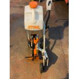 As New , Stihl FW20 cart turns all hand-operated Stihl cut-off saws into easily manoeuvrable cutting