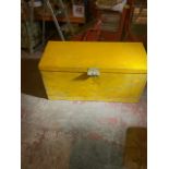 1x metal storage box. 1.2m x 50cm x 58cm