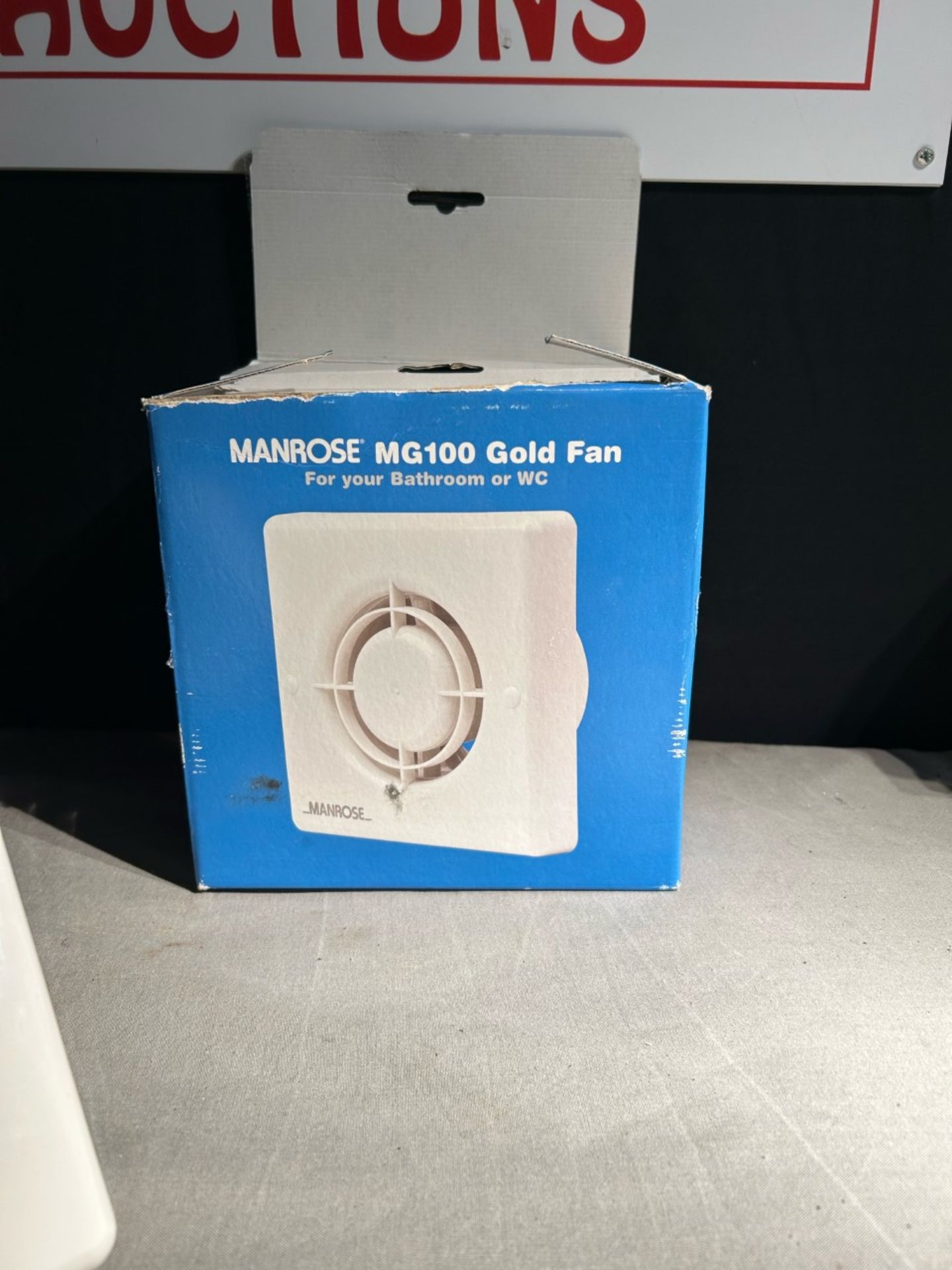 Manrose MG100 gold fan. New in box. Working order unknown - Image 2 of 2