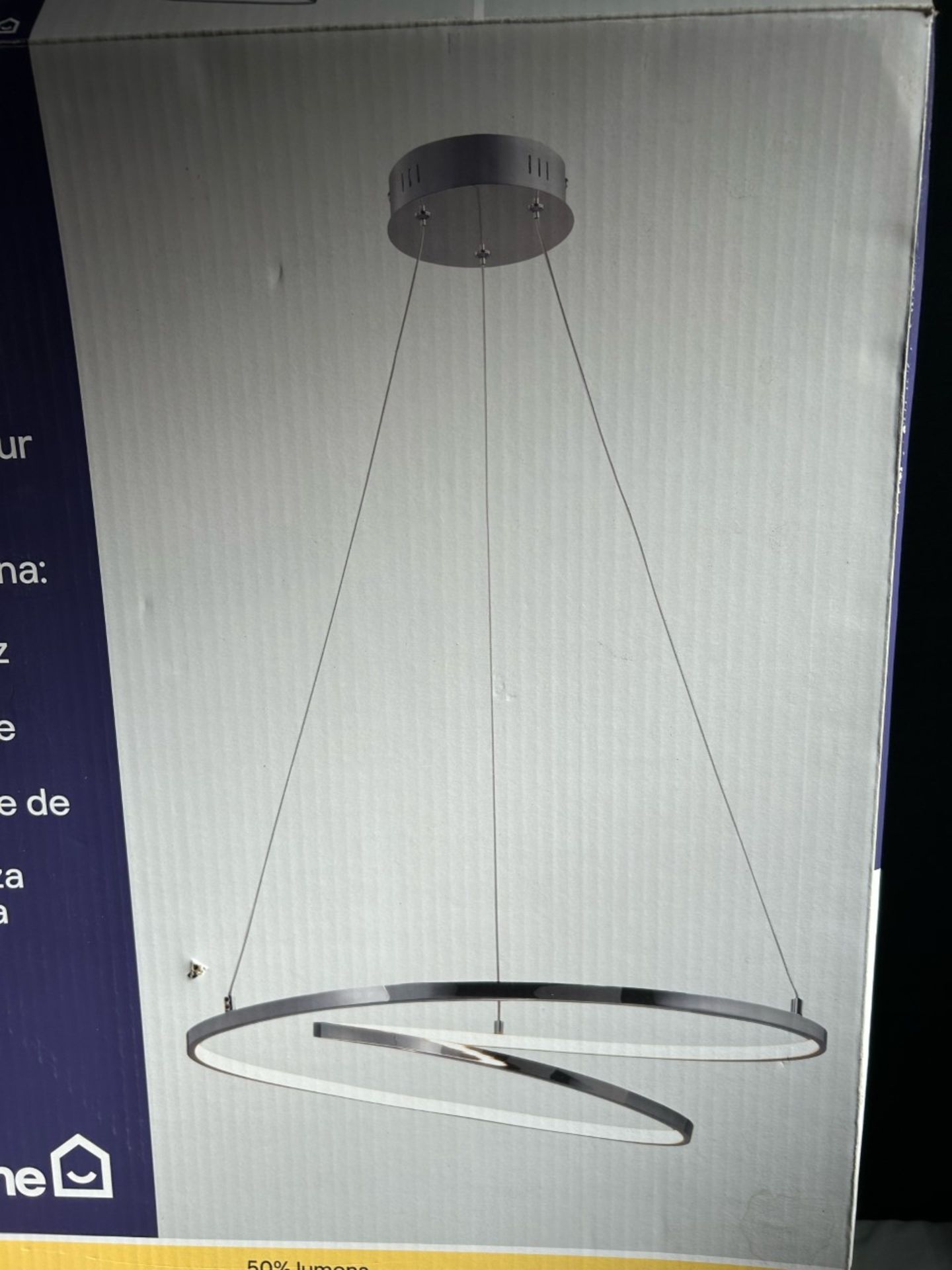 New in box good home pegmati chrome effect pendant ceiling light 580mm. - Image 2 of 2