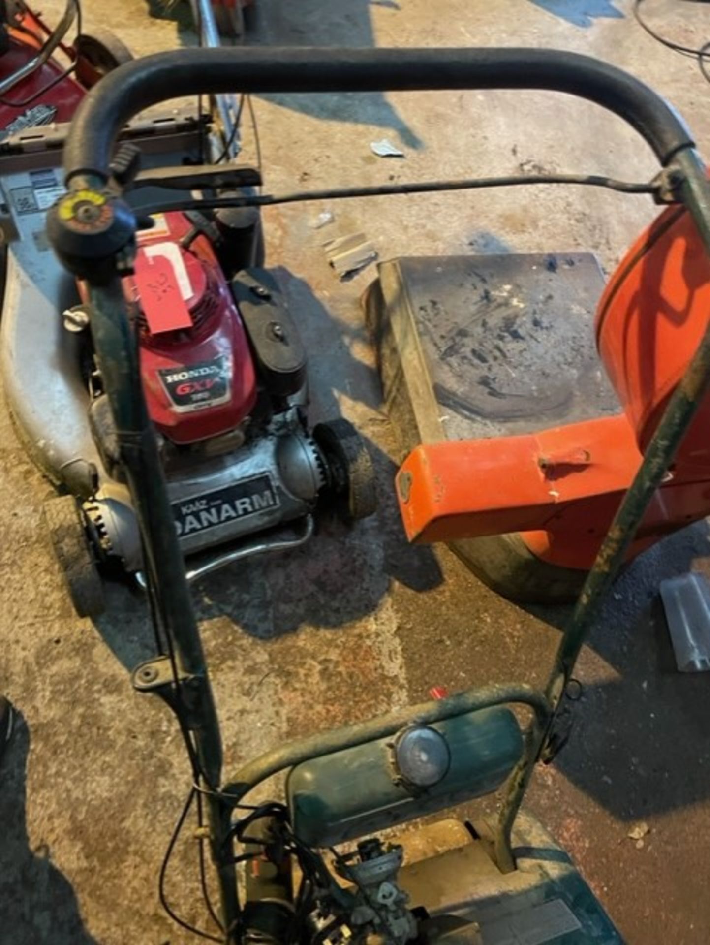 Old mower for tidy cuts