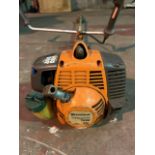 Husqvarna 128R brushcutter strimmer for spares or repair. Engine, shaft, cables and plastics all