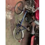 Old foldable bike 3 speed sturmey archer gears with basket