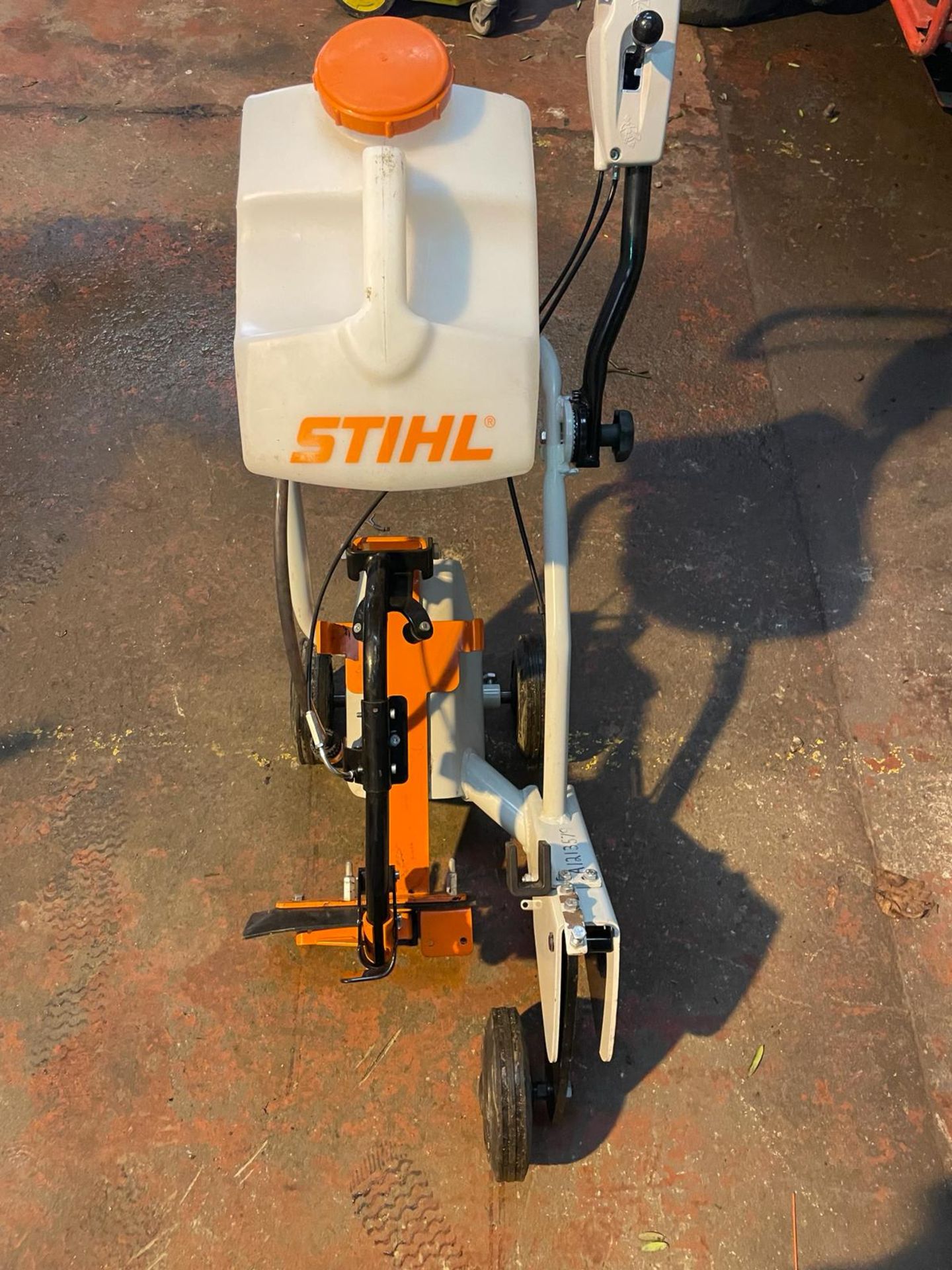 As New , Stihl FW20 cart turns all hand-operated Stihl cut-off saws into easily manoeuvrable cutting