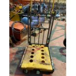 Ex Royal Mail heavy duty trolly good condition. Has manual brake system