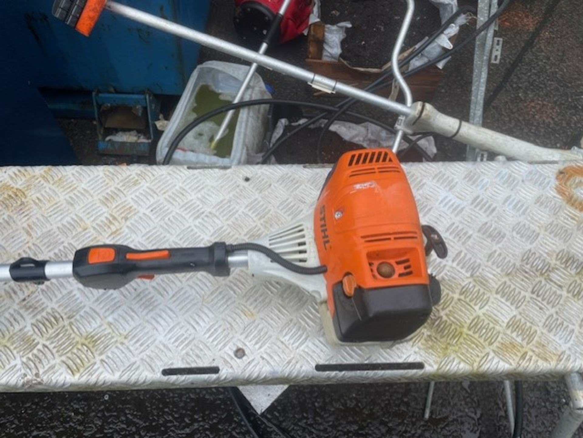 Stihl fs 111r strimmer good runner as per video sold with no warranty at all video says it all - Image 2 of 4
