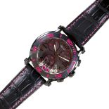 CHOPARD: Armbanduhr "Happy Sport Chrono Mystery Pink".