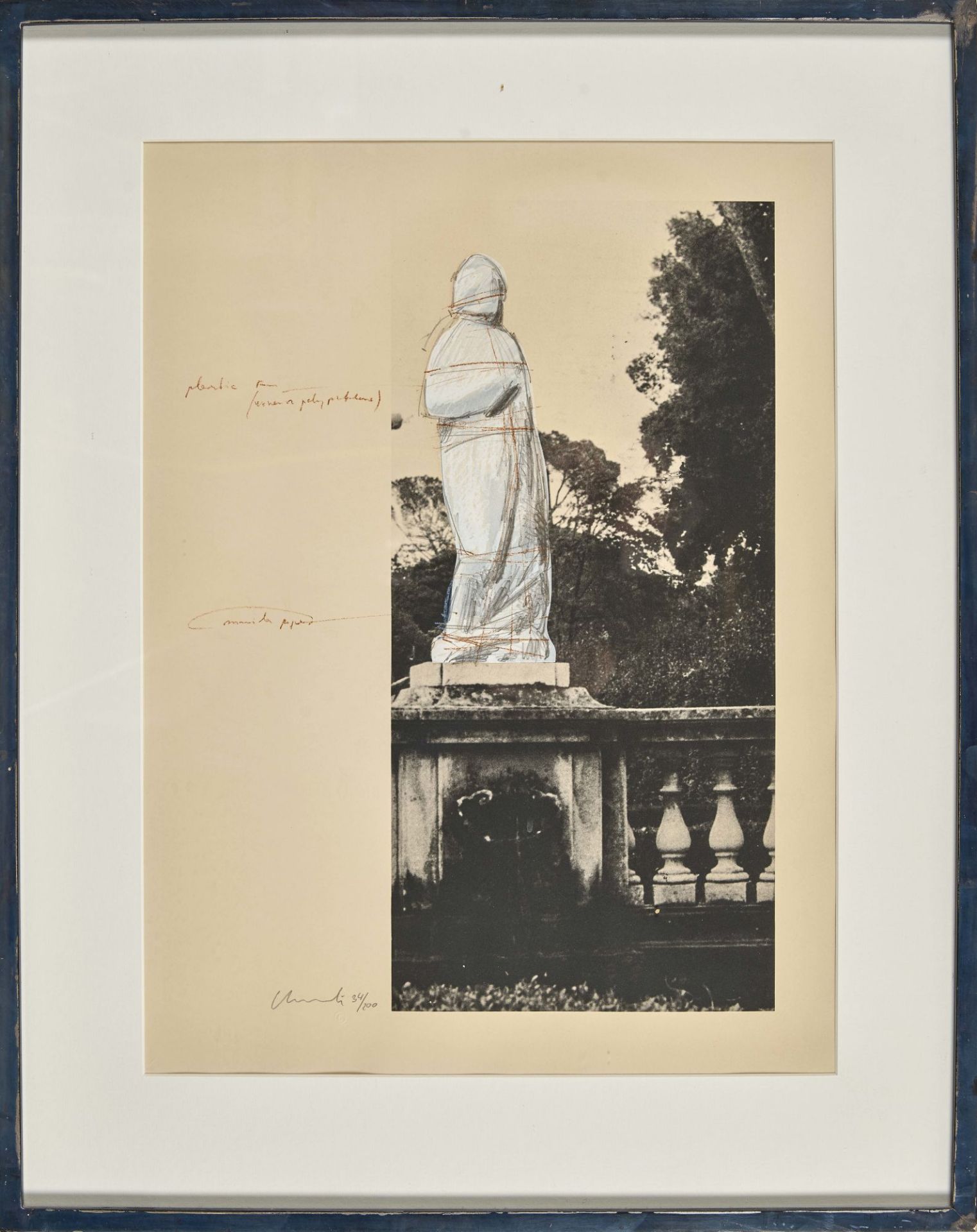 CHRISTO (EIGTL. JAVACHEFF, CHRISTO): "Wrapped Venus, Project for Villa Borghese, Rom". - Bild 2 aus 2