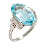 AQUAMARIN-DIAMANT-RING