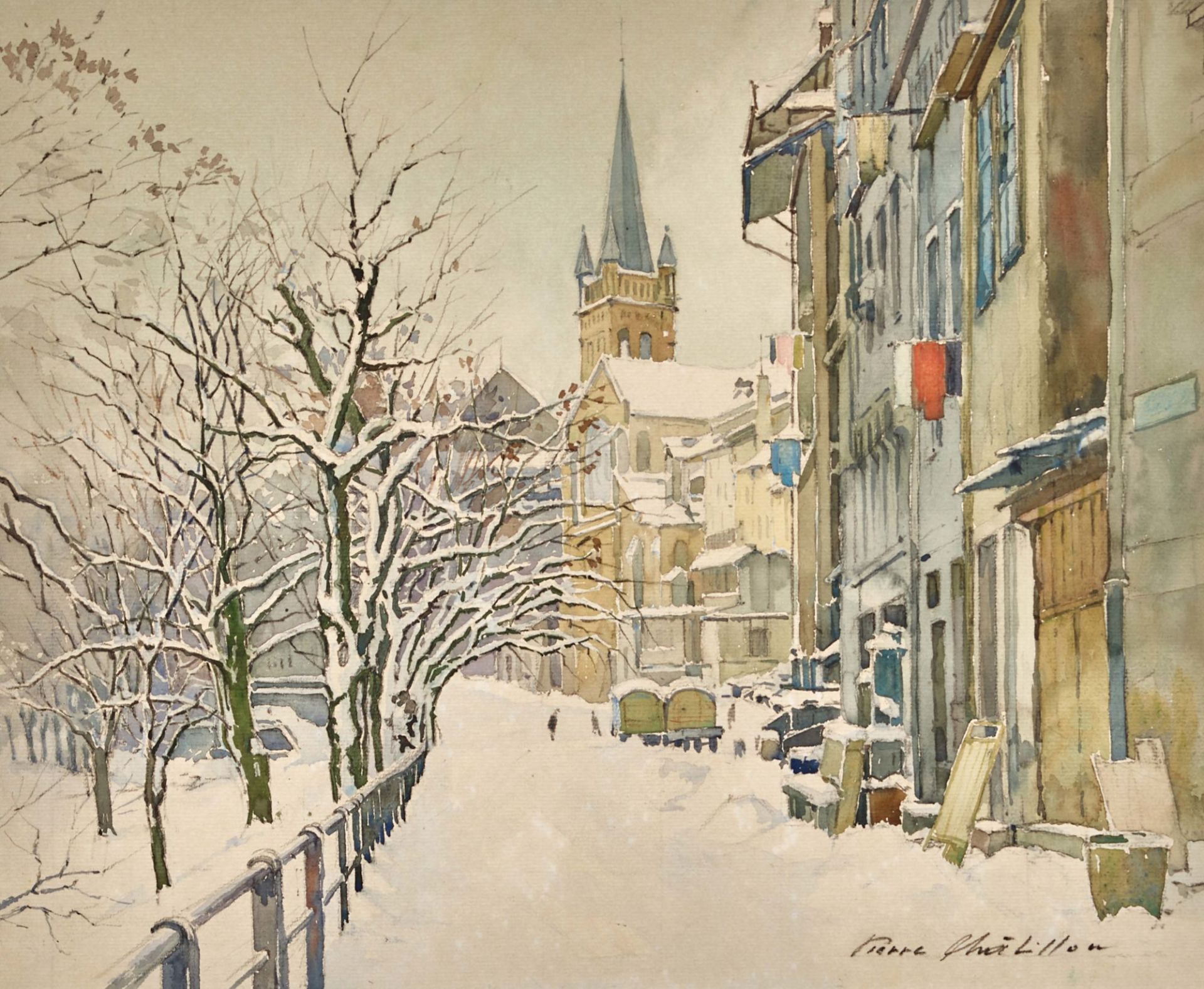 CHÂTILLON, PIERRE: Bern im Winter.