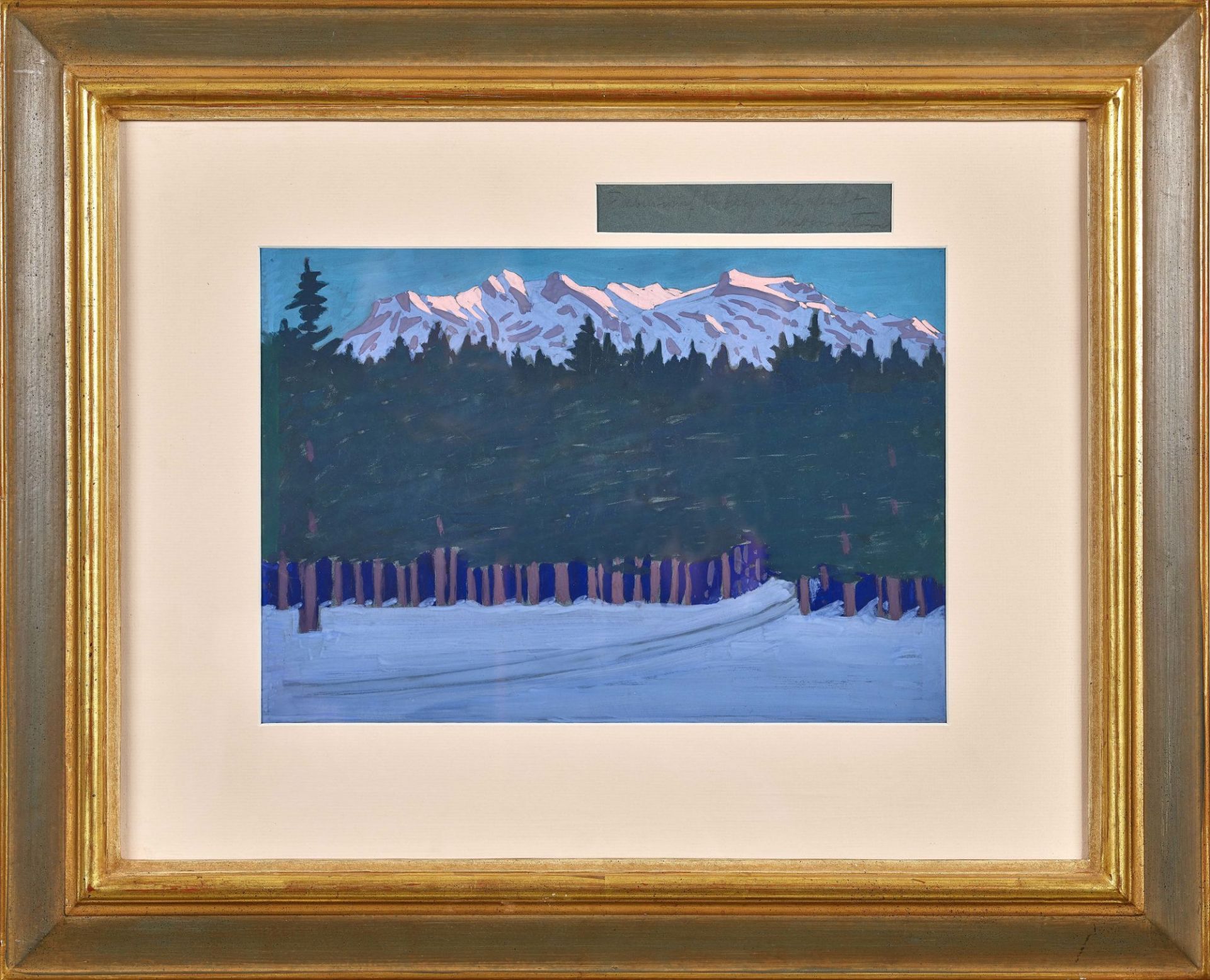 FINK, WALDEMAR THEOPHIL: Winterlandschaft. - Image 2 of 2