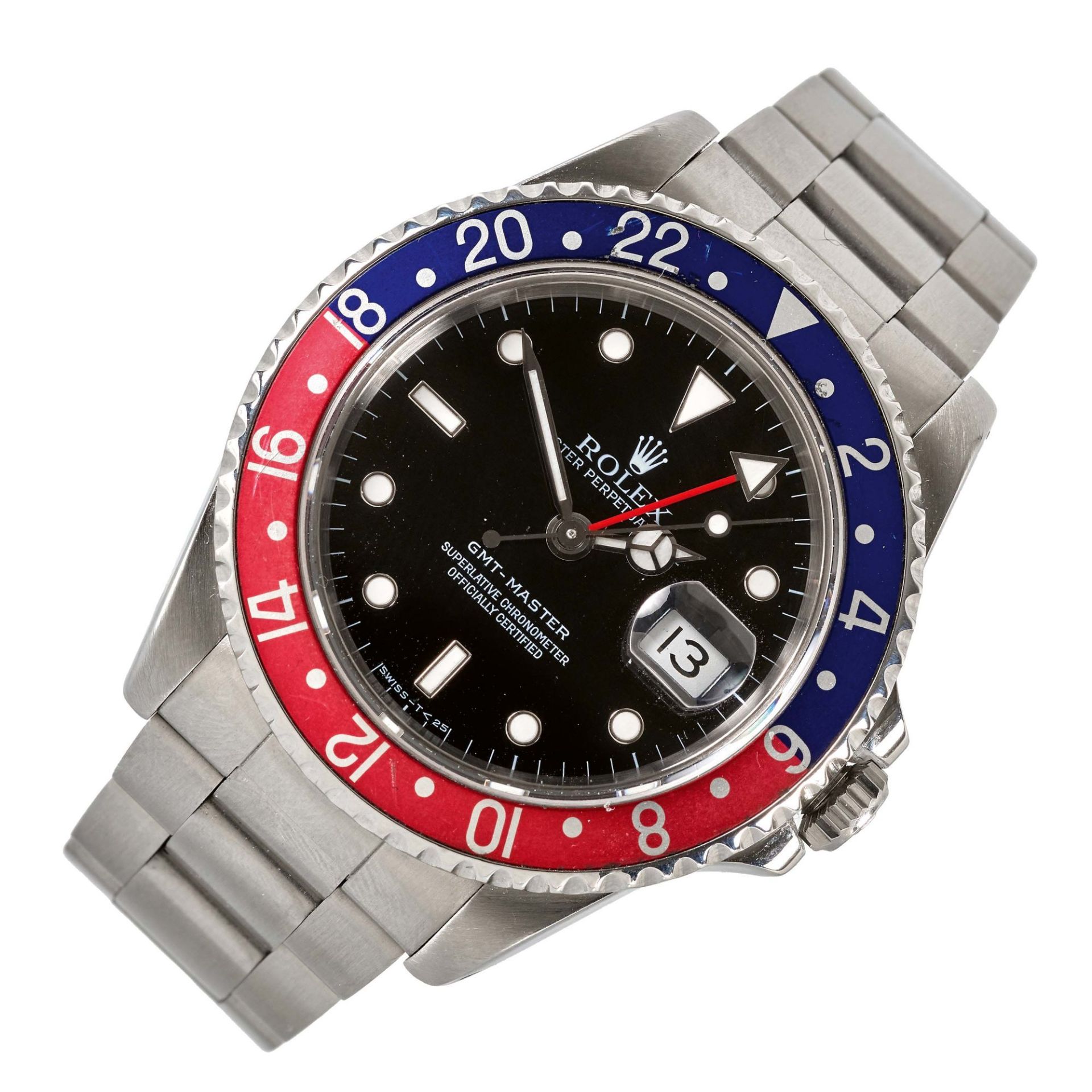 ROLEX: Herrenarmbanduhr "Oyster Perpetual, Date, GMT-Master".