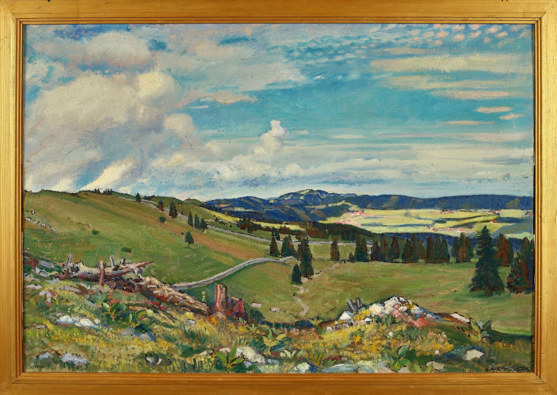 L'EPLATTENIER, CHARLES: "Soleil sur le Val de Ruz". - Image 4 of 5