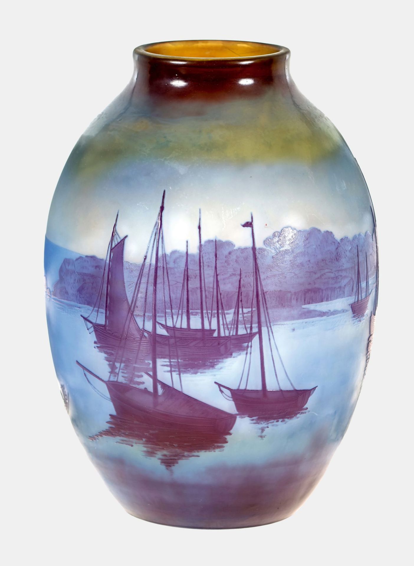 GALLÉ, ÉMILE, Werkstatt - Workshop: Vase, Nancy, um 1920-1925.