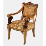 FAUTEUIL: Empire, 18./19. Jh.