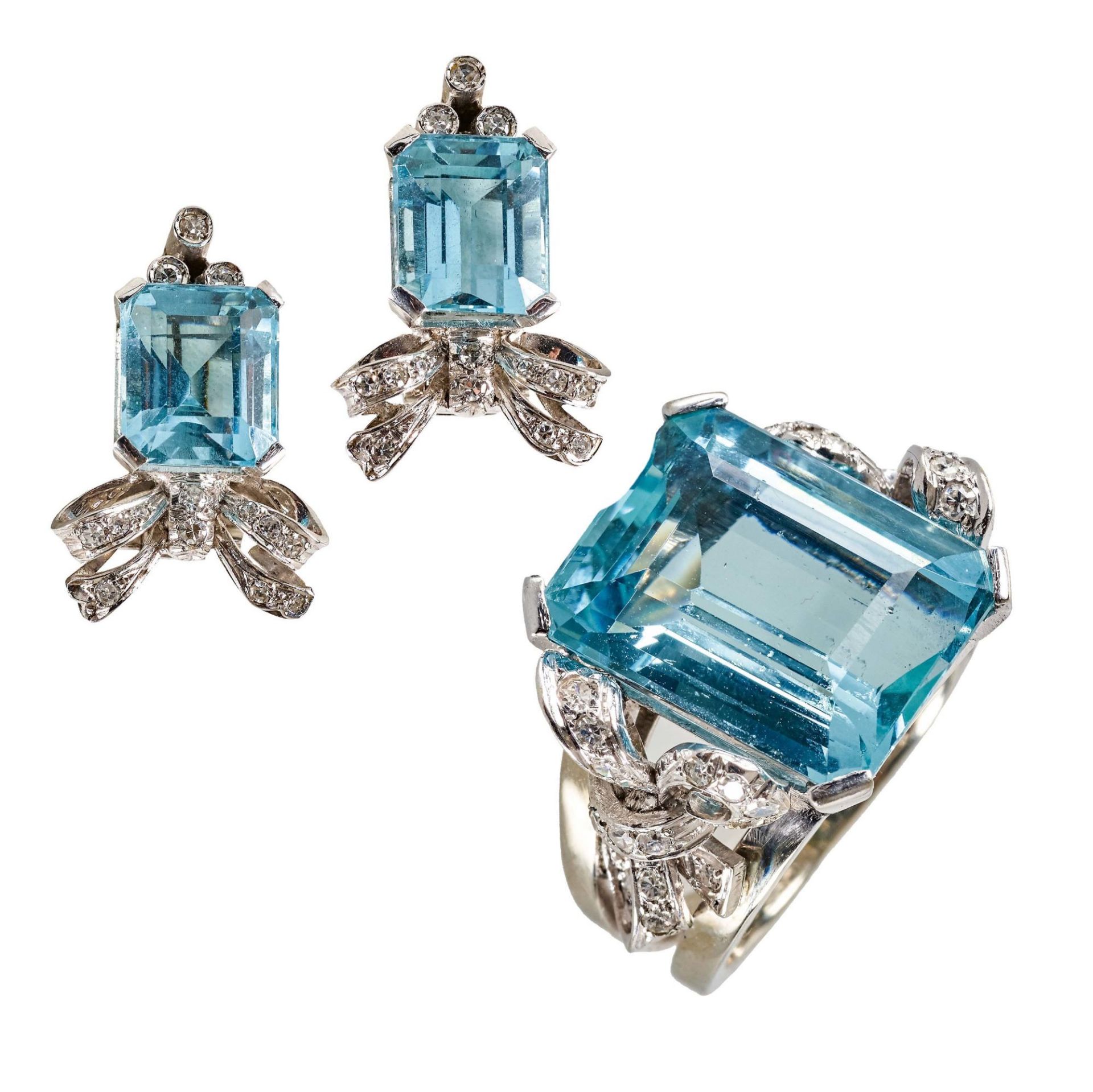 AQUAMARIN-DIAMANT-SET