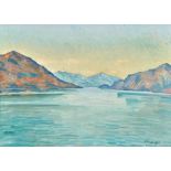 GEIGER, ERNST SAMUEL: Blick auf den Lago Maggiore.