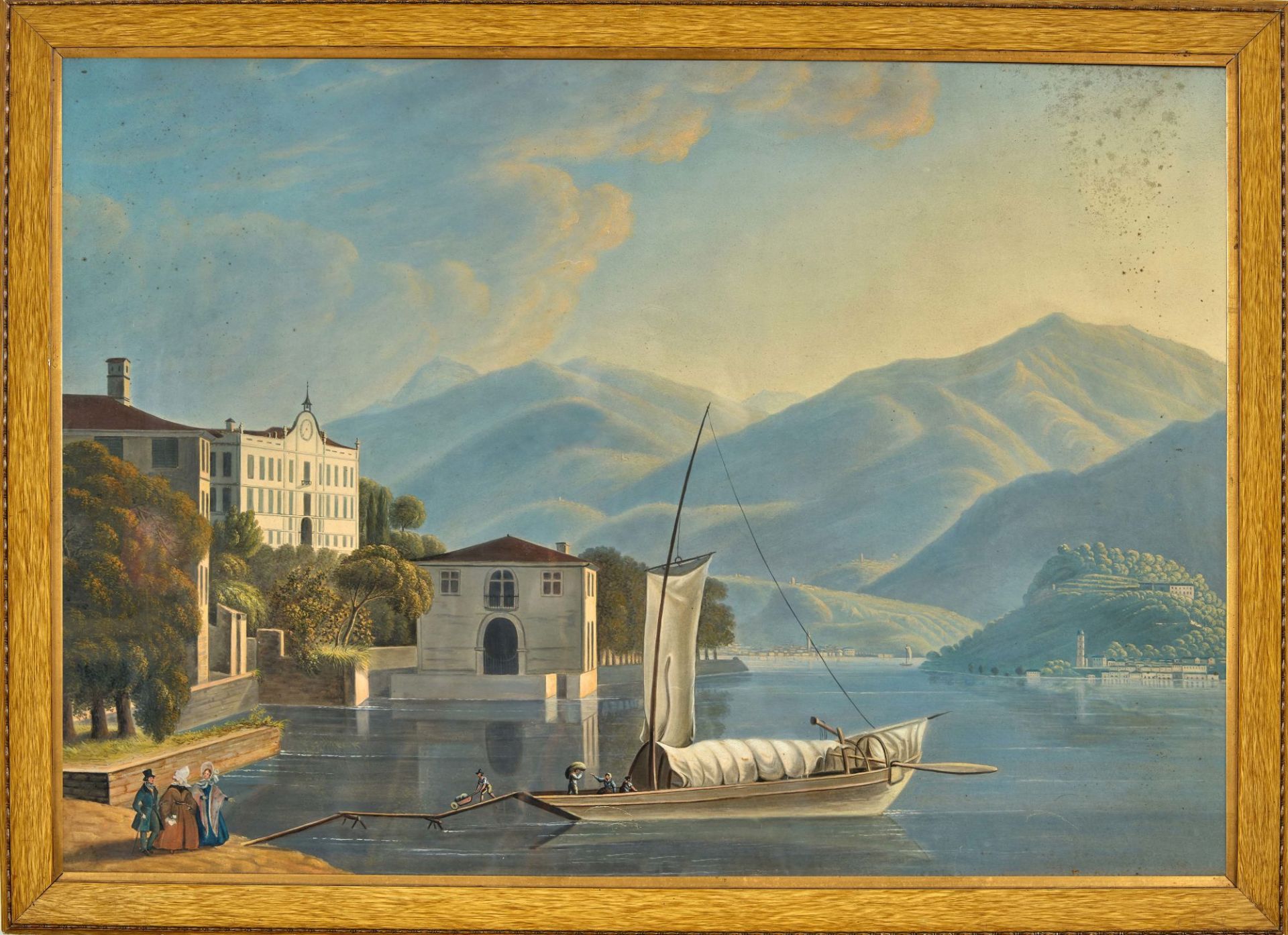 ITALIEN, 19. JH.: Villa Carlotta am Comersee. - Image 2 of 2