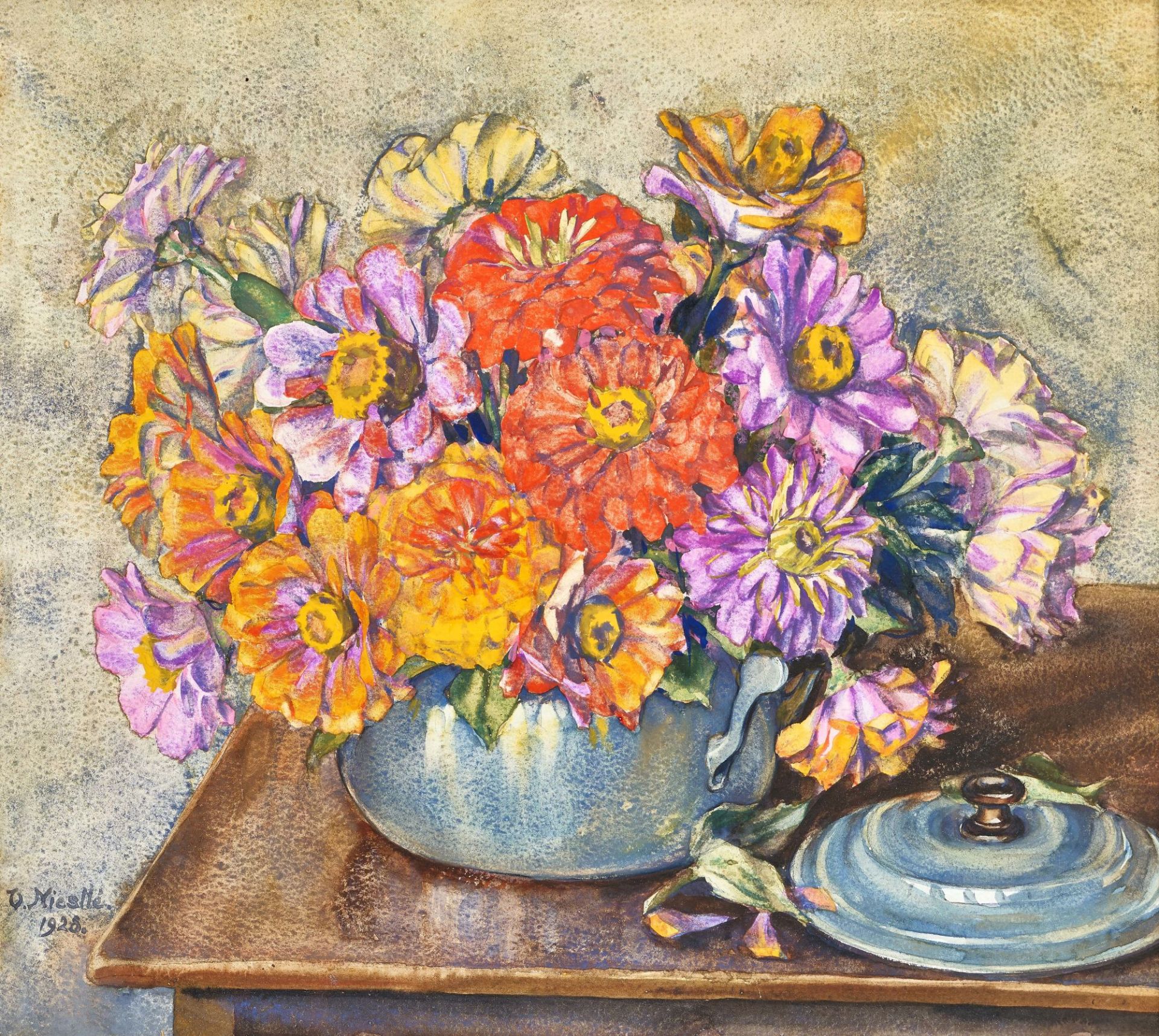 NIESTLÉ, VIOLETTE JENNY: "Zinnias".