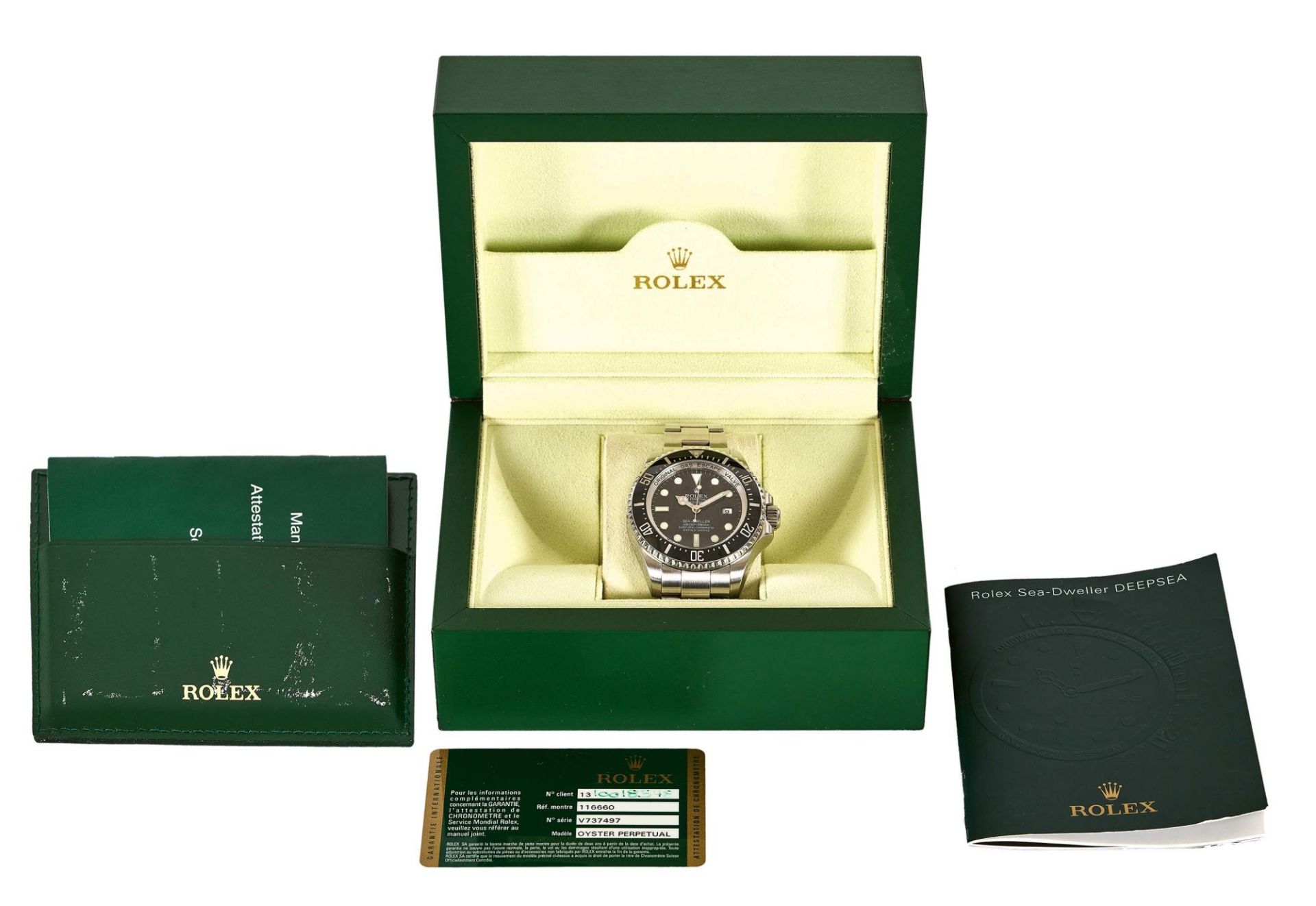 ROLEX: "Oyster Perpetual Date, Deepsea, Sea-Dweller". - Bild 2 aus 2