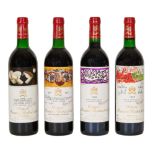 CHÂTEAU MOUTON ROTHSCHILD: Pauillac, Premier Grand Cru Classé, 1986/1987/1988/1989.