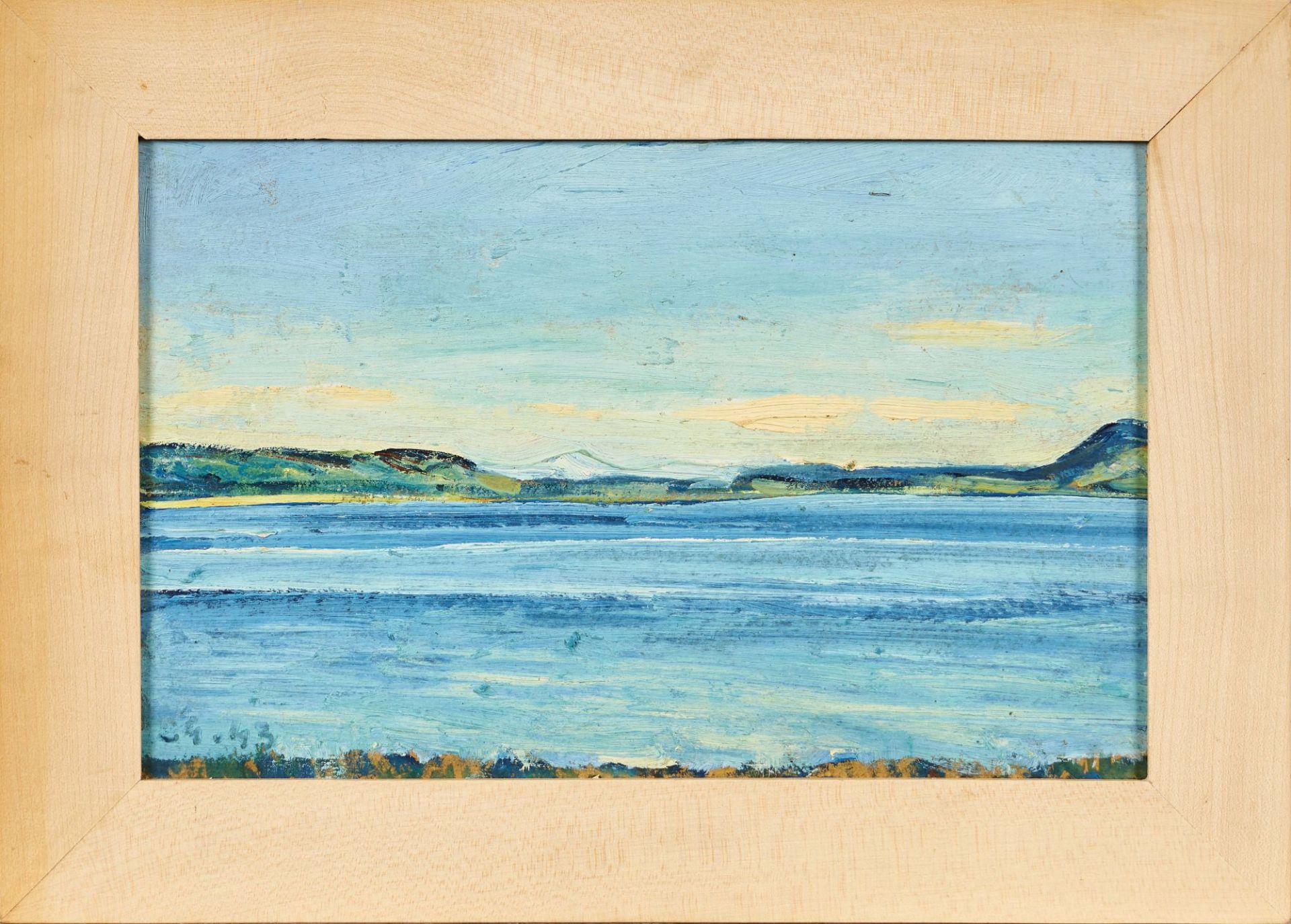 GEIGER, ERNST SAMUEL: "Kleine See-Landschaft". - Bild 2 aus 2