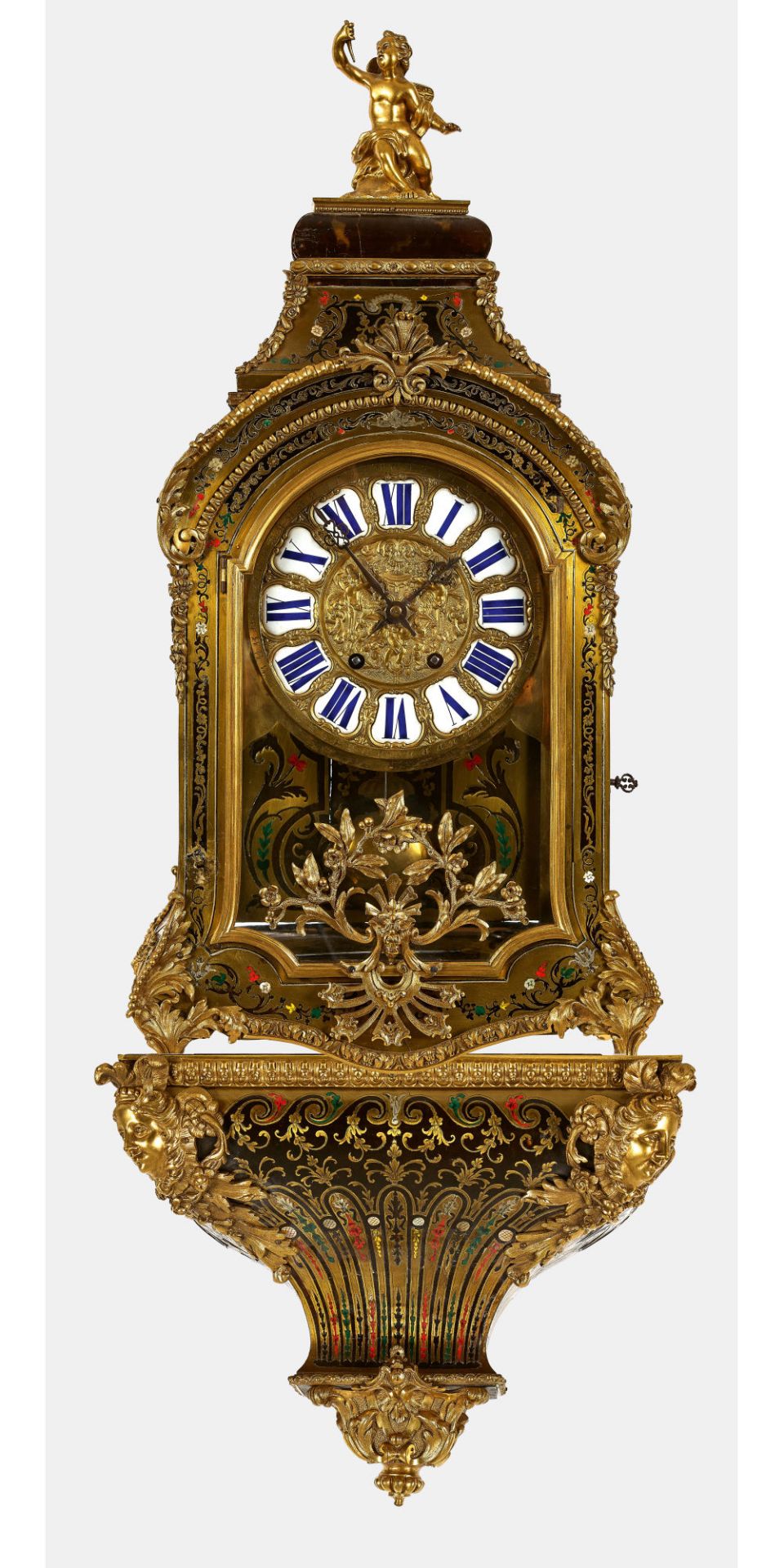 PRUNKPENDULE: Stil Louis XIV, Frankreich, um 1850.