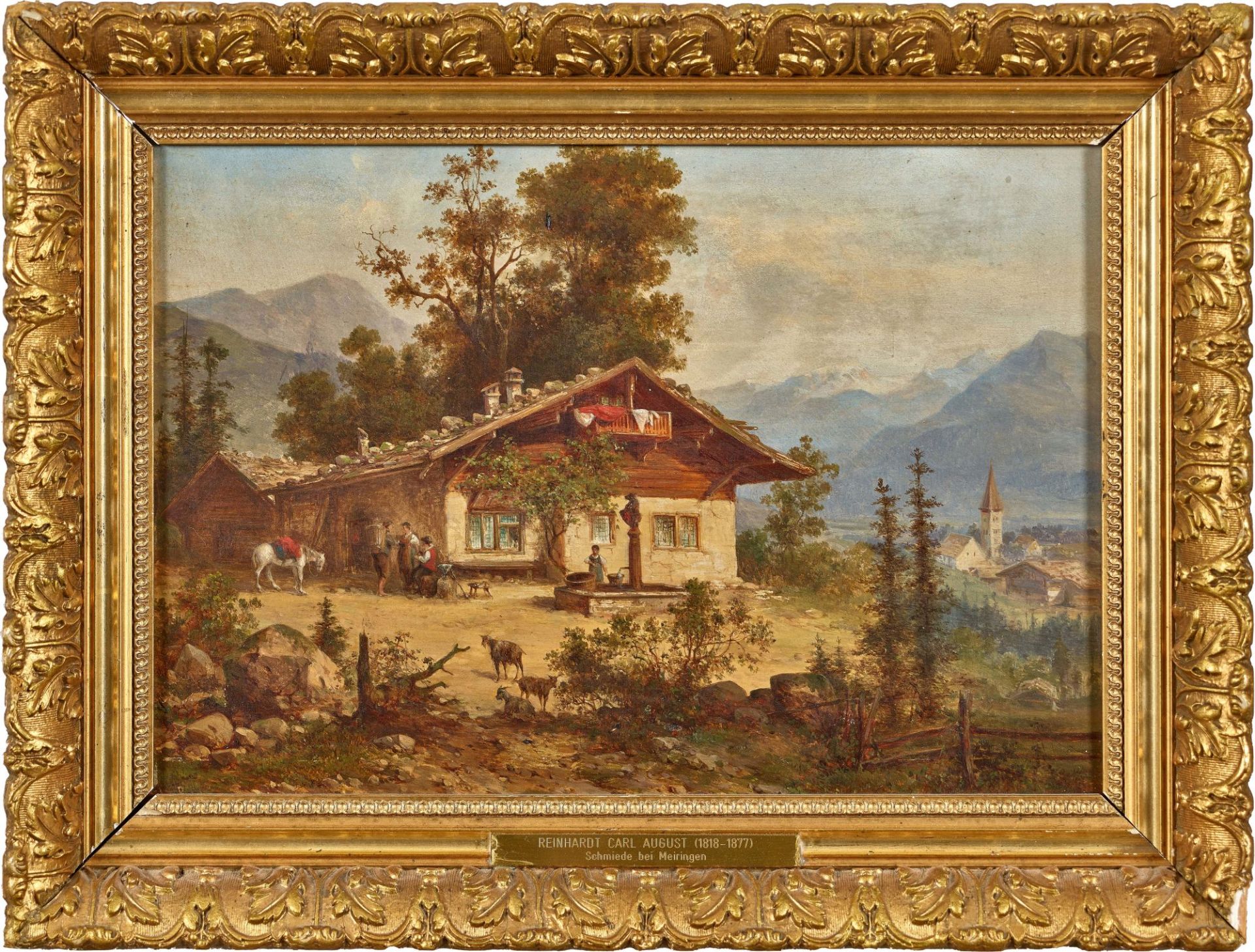 REINHARDT, CARL AUGUST: "Schmiede bei Meyringen". - Bild 2 aus 2