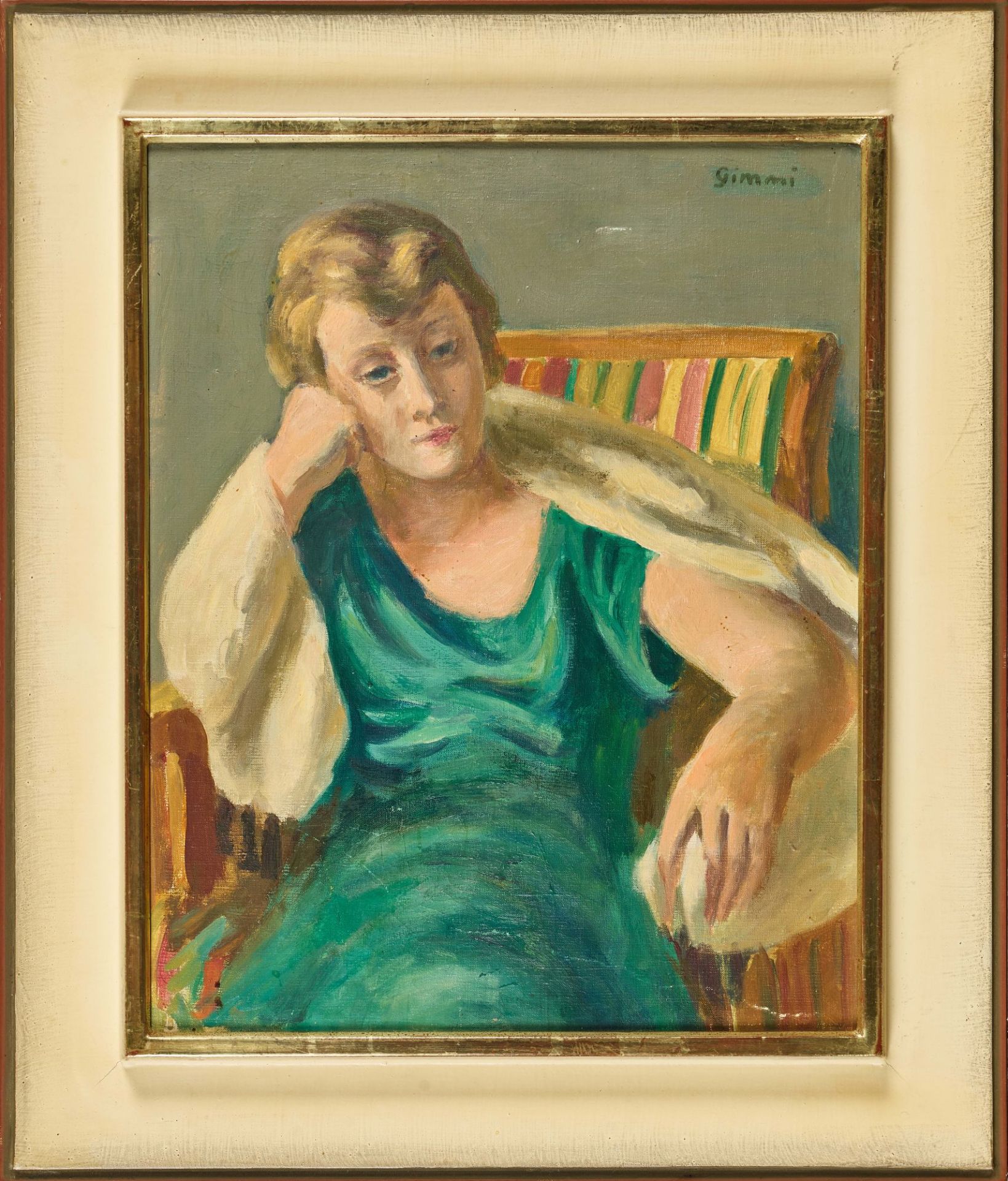 GIMMI, WILHELM: "Femme au fauteuil". - Image 2 of 2