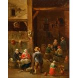 TENIERS, DAVID II, Nachfolger - Follower: Gesellschaftliches Stelldichein in der Taverne.