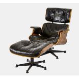 EAMES, CHARLES ORMAND, Kopie - Copy: Lounge Chair mit Ottomane.