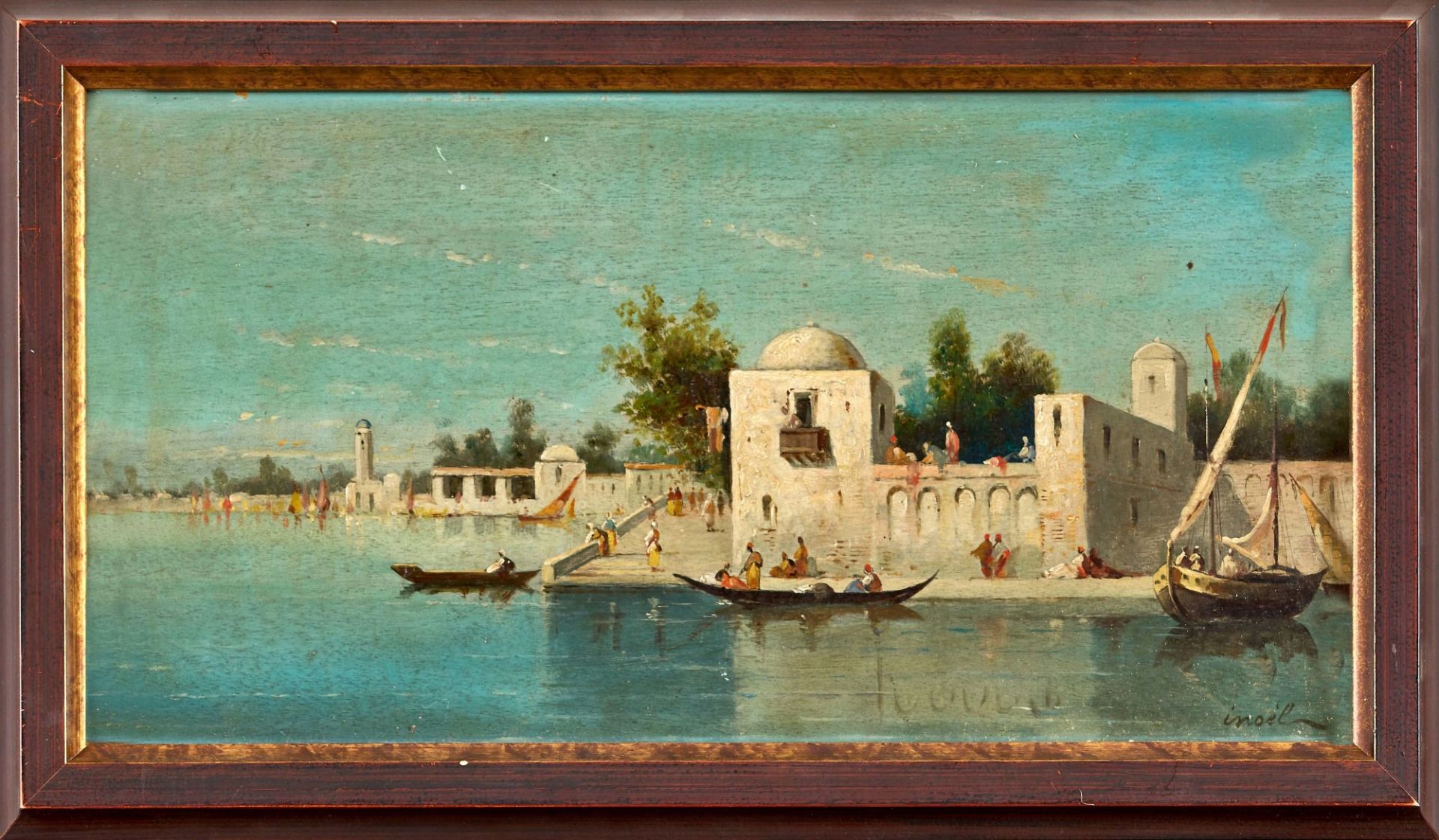 INOËL: Orientalische Flusslandschaften. Gegenstücke. - Bild 4 aus 5