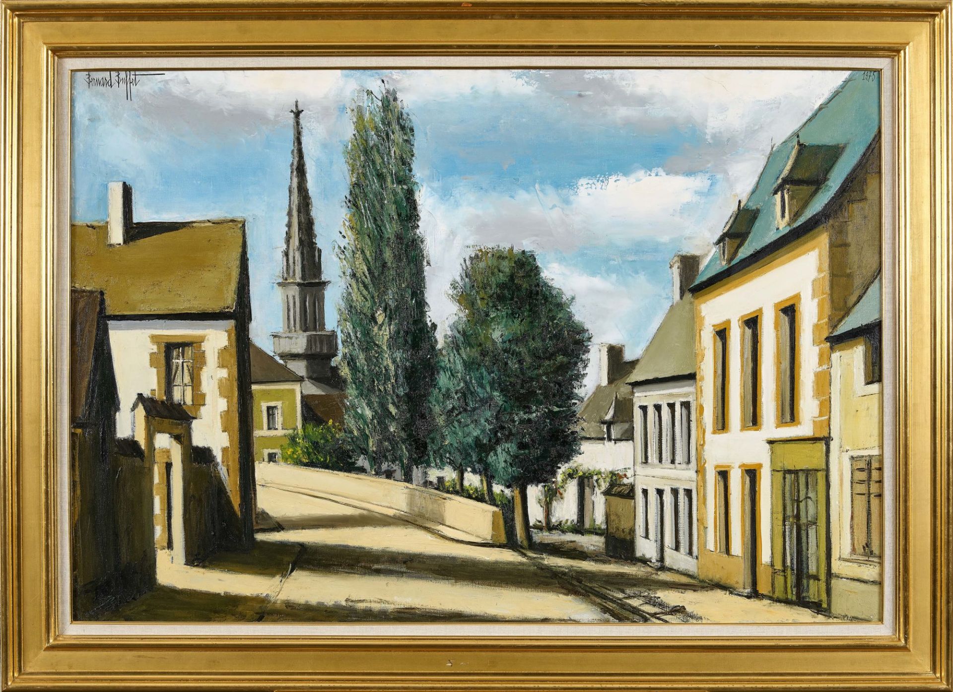 BUFFET, BERNARD: "Tréboul, le clocher et la rue Vieille (Finistère)". - Image 2 of 4