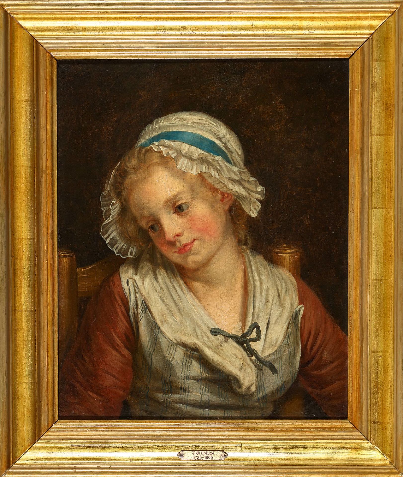 GREUZE, JEAN BAPTISTE, Kopie - Copy: Jeune fille. - Bild 2 aus 2