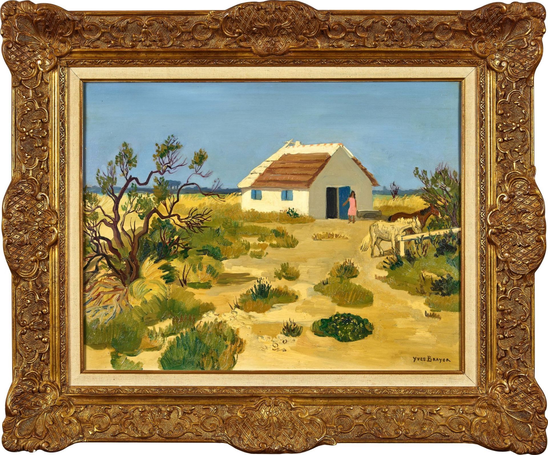 BRAYER, YVES: "Cabane en Camargue". - Image 2 of 2