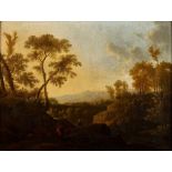 MOUCHERON, FREDERICK DE: Italienische Landschaft mit Staffage.