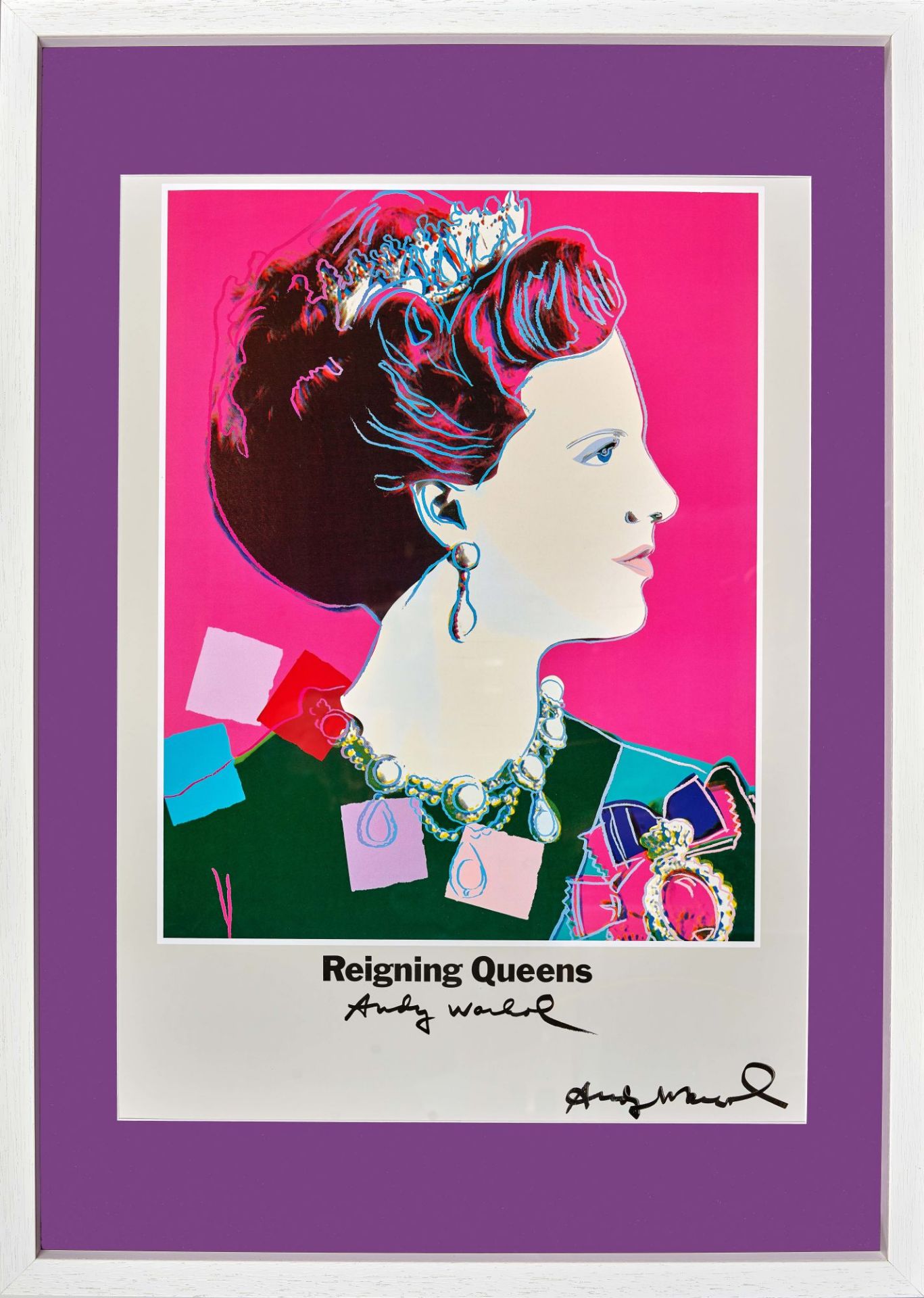 WARHOL, ANDY: "Reigning Queens (Queen Margarethe II of Denmark)". - Bild 2 aus 2