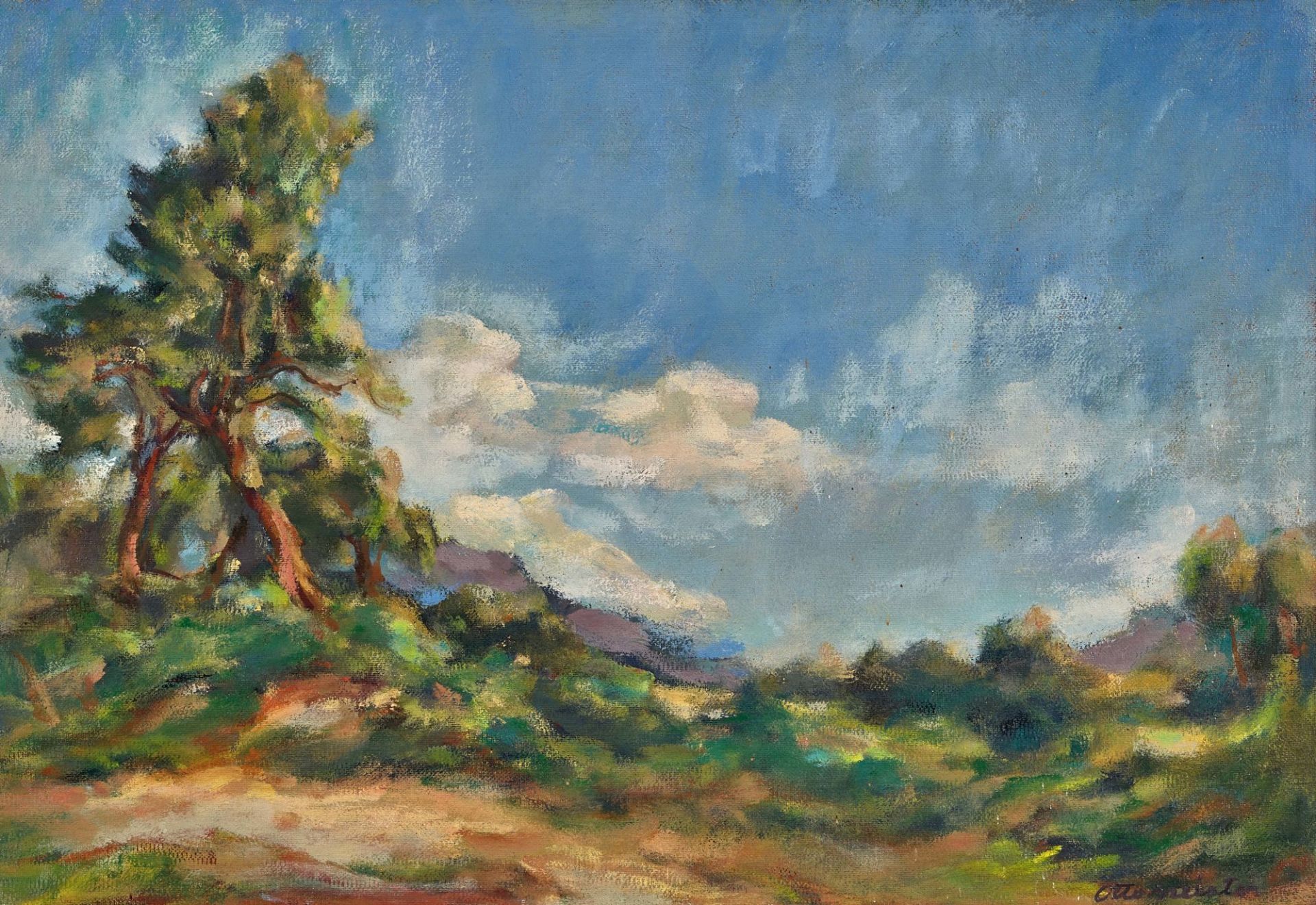 MEISTER, OTTO: "Magliasina Landschaft".