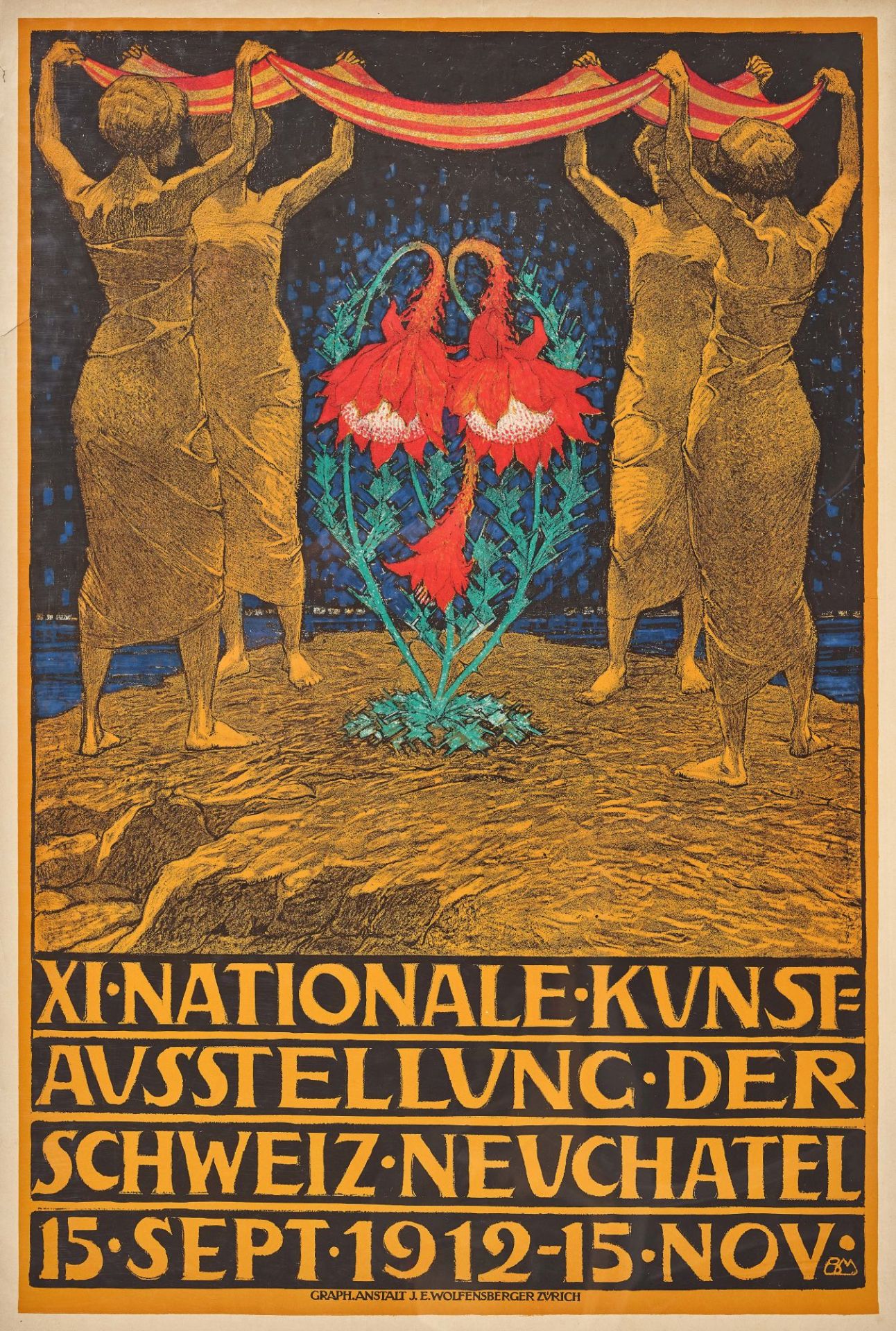 MANGOLD, BURKHARD: "XI. Nationale Kunstausstellung der Schweiz Neuchâtel 1912".