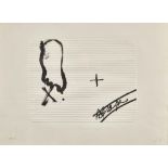 TÀPIES, ANTONI: "Silhouette de pieds".