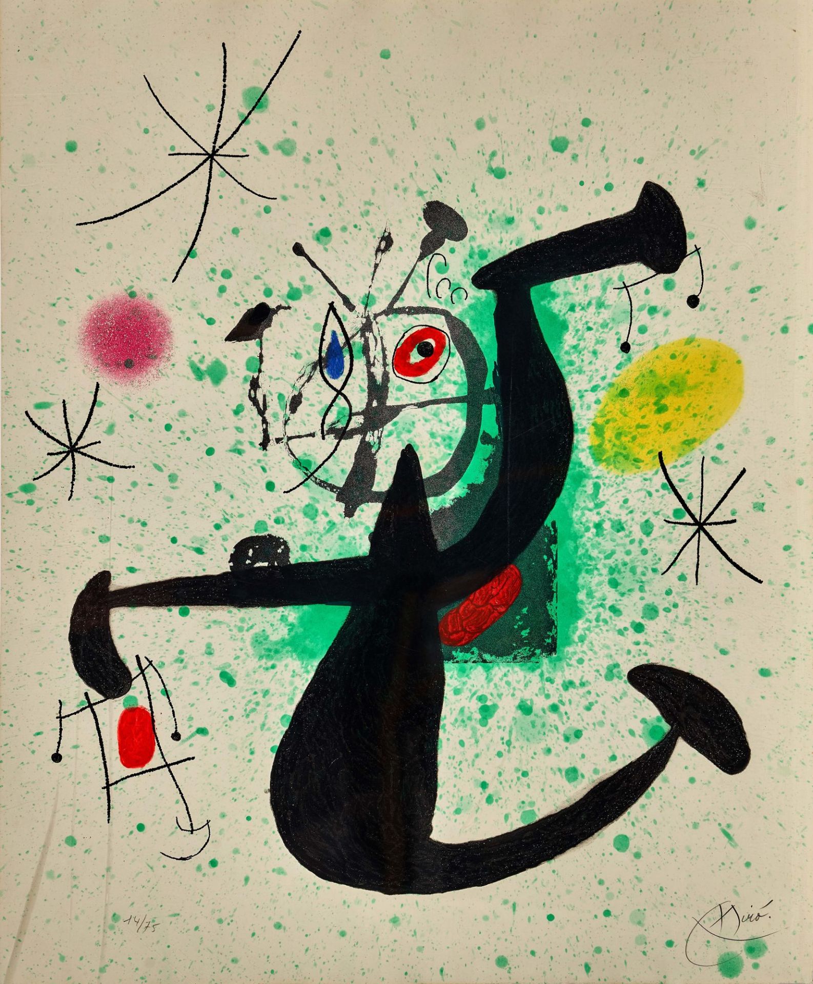 MIRÓ, JOAN: "La demoiselle à bascule".